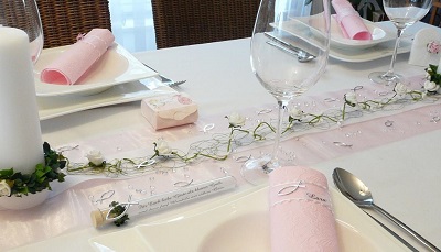 Tischdeko zur Taufe, Babyshower, Kindergeburtstaghdeko-online